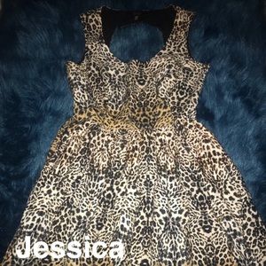 Cheetah print dress